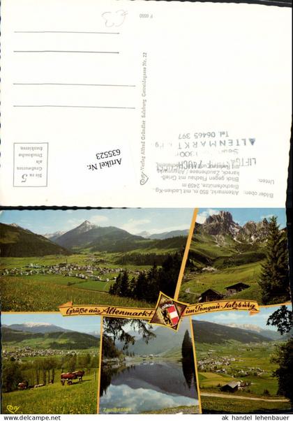 635523,Mehrbild Ak Altenmarkt im Pongau m. Bischofsmütze Blick geg. Flachau