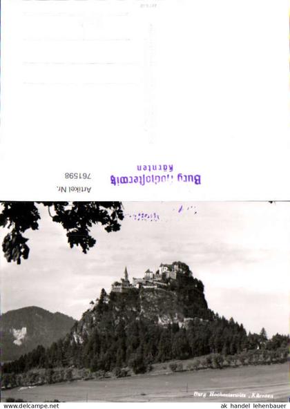 761598 Burg Hochosterwitz Bez. St. Veit an der Glan