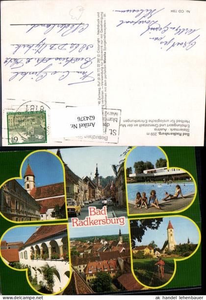 624376,Mehrbild Ak Bad Radkersburg Hauptplatz Therme Kirche
