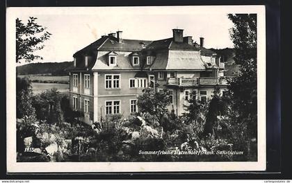 AK Fehring, Sommerfrische Hatzendorf, Sanatorium mit Garten