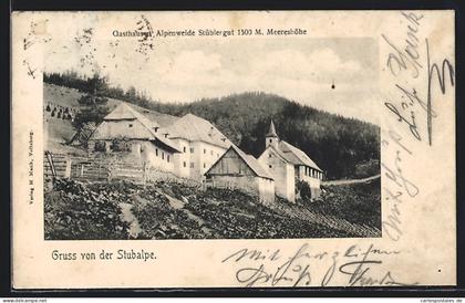 AK Maria Lankowitz, Gasthaus und Alpenweide Stüblergut