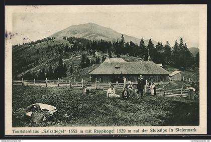 AK Maria Lankowitz, Stubalpe, Das Touristenhaus Salzstiegel mit Rappkogel