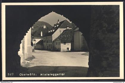 AK Oberwölz, Blick durchs Hintereggertor