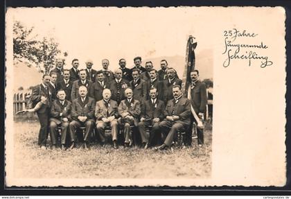 AK Scheifling, Gruppenfoto der Sängerrunde zum 25 Jährigen 1909-1934