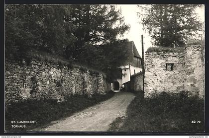 AK St. Lambrecht, am Torhaus