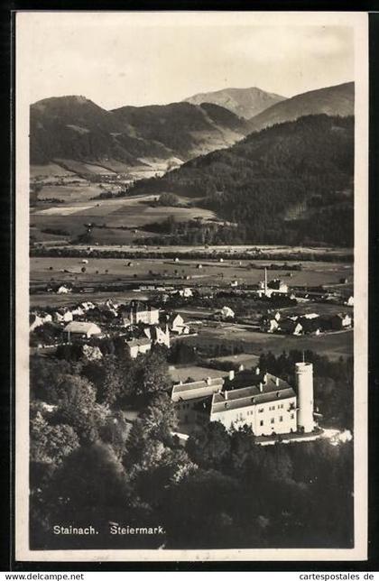 AK Stainach, Gesamtansicht aus der Vogelschau