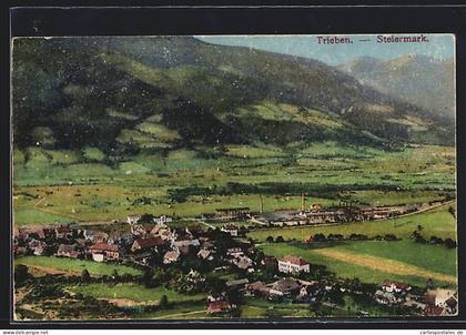 AK Trieben /Steiermark, Teilansicht mit Bergen