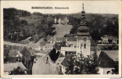 CPA Ehrenhausen Steiermark, Blick auf Stadt und Kirche