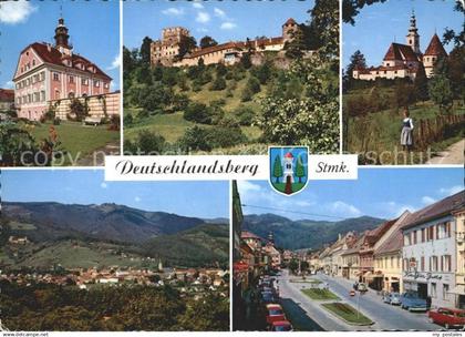 Deutschlandsberg Rathaus Burg Deutschlandsberg Schloss Hollenegg Hauptplatz