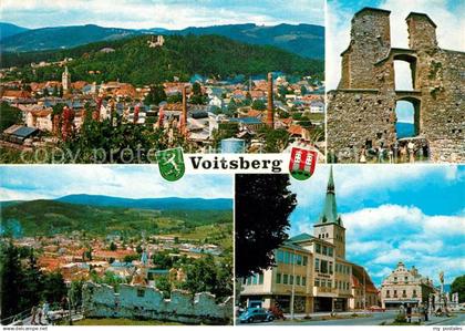 Voitsberg Steiermark Burgruine Obervoitsberg Burgtaverne Stadtpanorama Innenstad