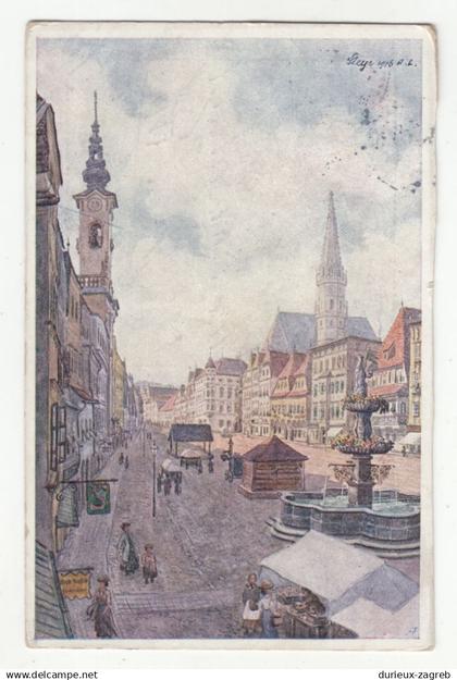 Steyr old postcard posted 1922 b250320