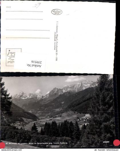 259516,St. Michael im Lungau Blick ins Zederhaustal geg. Tauern Bergkulisse