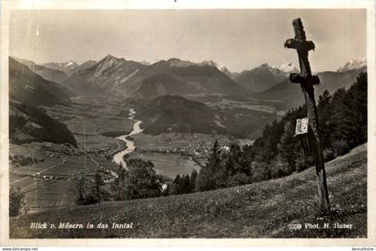 Blick von Mösern bei Seefeld auf Telfs und Inntal
