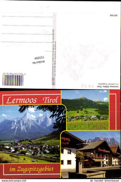 723394 Lermoos Zugspitzgebiet Lermoos Bez. Reutte