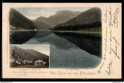AK St. Ulrich am Pillersee, Häuserpartie Landschaftspanorama