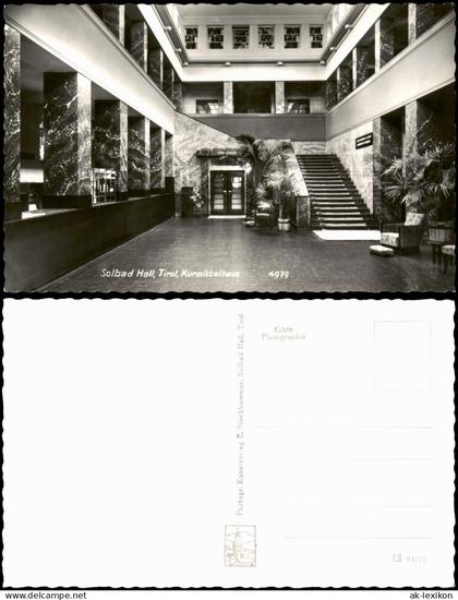 Ansichtskarte Hall in Tirol Solbad Hall Solbad Hall Tirol Kurmittelhaus 1955