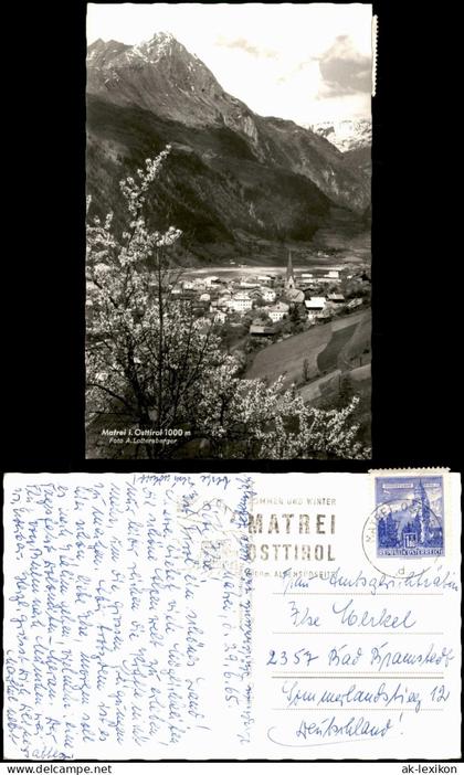 Ansichtskarte Matrei in Osttirol Ortsansicht mit Bergen 1965