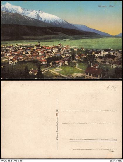 Ansichtskarte Wattens Stadt Gebirge Stimmungsbild 1915