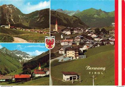 Berwang Ausserfern Tirol AT Berwang Kirche Dorfansicht Bergpanorama Wiesen