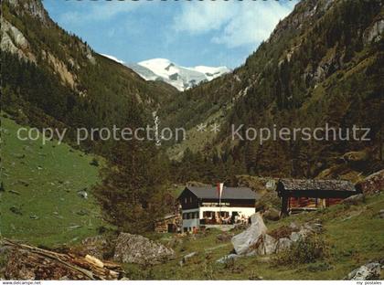 Hinterbichl Praegraten Jausenstation Stoan Alm mit Maurerkeeskopf