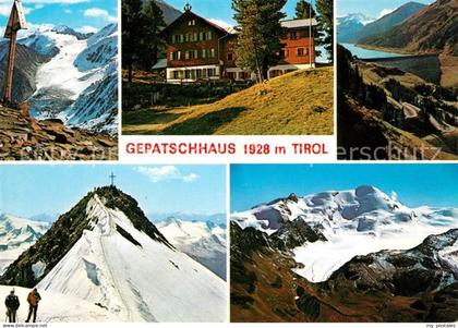 Kaunertal Gepatschhaus mit oelgrubenjoch Wildspitze Weisseespitze und Kaunertals