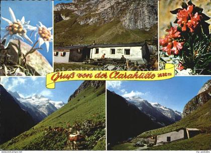 Praegraten Grossvenediger Clarahuette im Umbaltal Welitzkees Roetspitze Alpen Fl