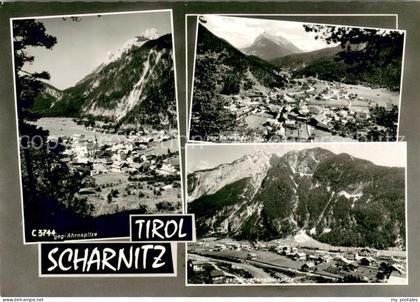 Scharnitz Gesamtansicht mit Alpenpanorama