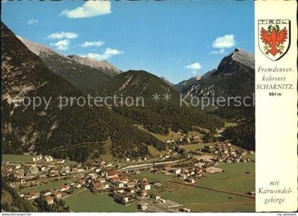 Scharnitz mit Karwendelgebirge Fliegeraufnahme