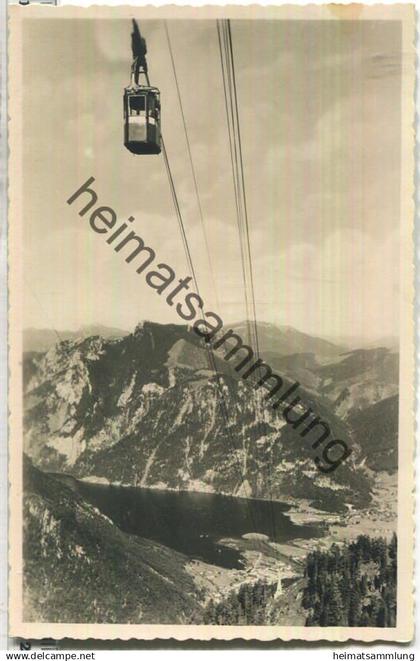 Seilbahn Ebensee Feuerkogel - Blick auf Ebensee und Traunsee - Foto-Ansichtskarte - Verlag Erich Bährendt Bad Jschl
