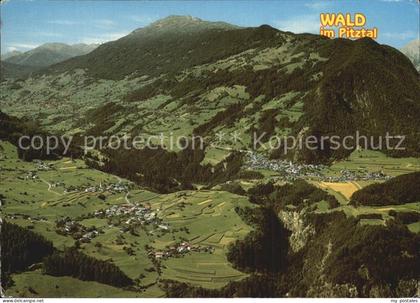 Wald Pitztal Fliegeraufnahme