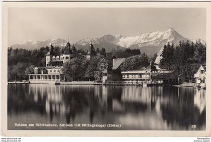 Velden am Wörthersee old postcard travelled 1950 b170605
