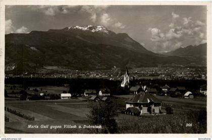 Villach/Kärnten - Villach, Maria Gail gegen Villach und Dobratsch