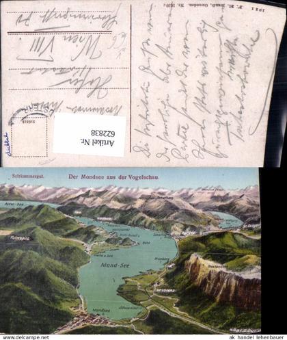 622838,Mondsee Vogelschau Mondsee Gemeinde Mondsee pub F. E. Brandt 1039c