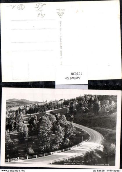 173038,Edelschrott Packer Höhenstraße geg. Pack Straßenansicht