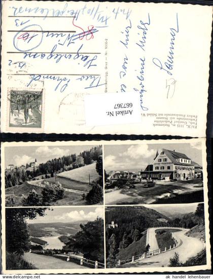 667367,Mehrbild Ak Hirschegg-Pack Pack Gasthof Packerhöhe Packerstraße Stausee