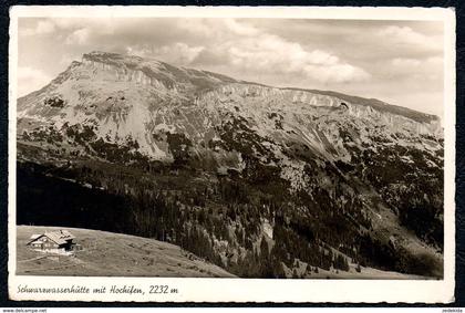 B7542 - Schwarzwasserhütte mit Hochifen - Hirschegg Mittelberg - Sonderstempel Siegfried Walter