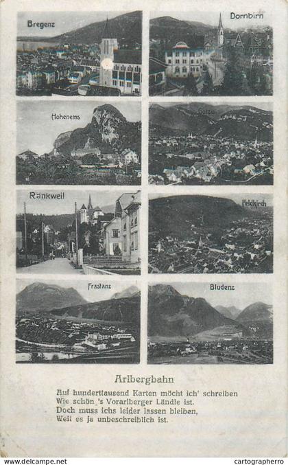 A5736 AK Austria Dornbirn Bludenz Rankweil Feldkirch Bregenz Frastanz Hohenems Arlbergbahn multi views
