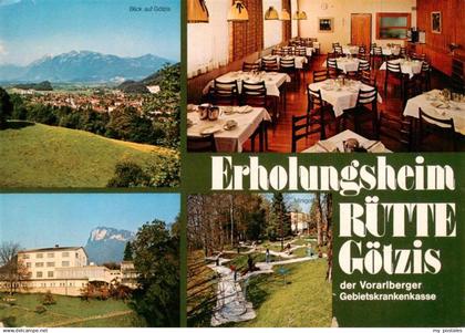 Goetzis Meschach Vorarlberg AT Panorama Erholungsheim Ruette Gastraum Minigolfan