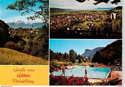 Goetzis Meschach Vorarlberg AT Teilansicht Panorama Schwimmbad