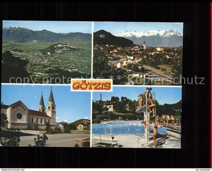 Goetzis Vorarlberg Panorama Rheintal Kirche Schwimmbad Alpen