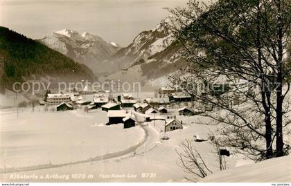 Kloesterle Vorarlberg Winterpanorama Alpen
