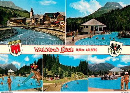 Lech Vorarlberg Waldbad Lech Teilansichten
