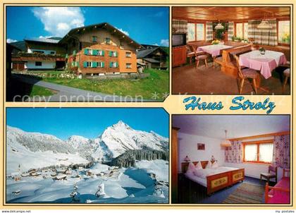 Warth Vorarlberg Haus Strolz Winteraufnahme