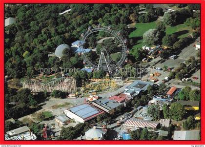 Prater WIEN AT Prater Riesenrad Fliegeraufnahme Achterbahn Vergnuegungspark Zirk