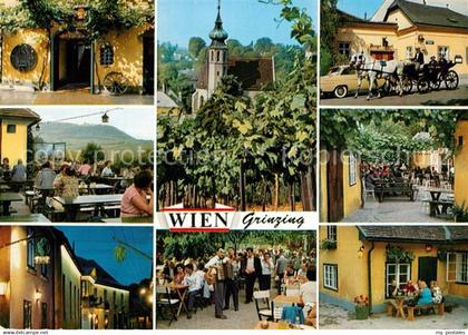 Wien Grinzing Weinausschank Pferdekutsche