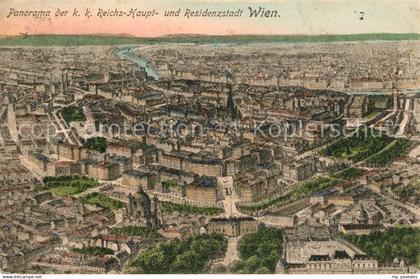 Wien Panorama der KuK Residenzstadt Wien