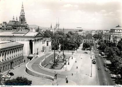Wien Ringstrasse Rathaus Parlament