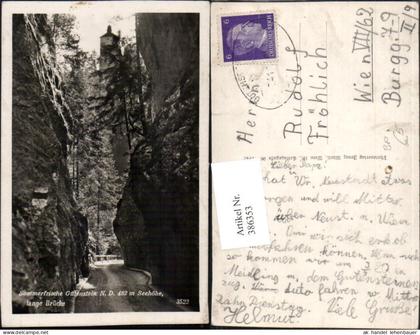 386353,Gutenstein Lange Brücke Schlucht Bahnpost von Gutenstein