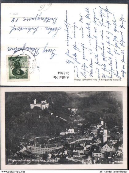 243304,Wolfsberg Totale Fliegeraufnahme 1086