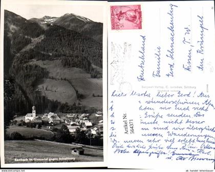 564371,Foto Ak Saalbach im Glemmtal geg. Schattberg Saalbach-Hinterglemm